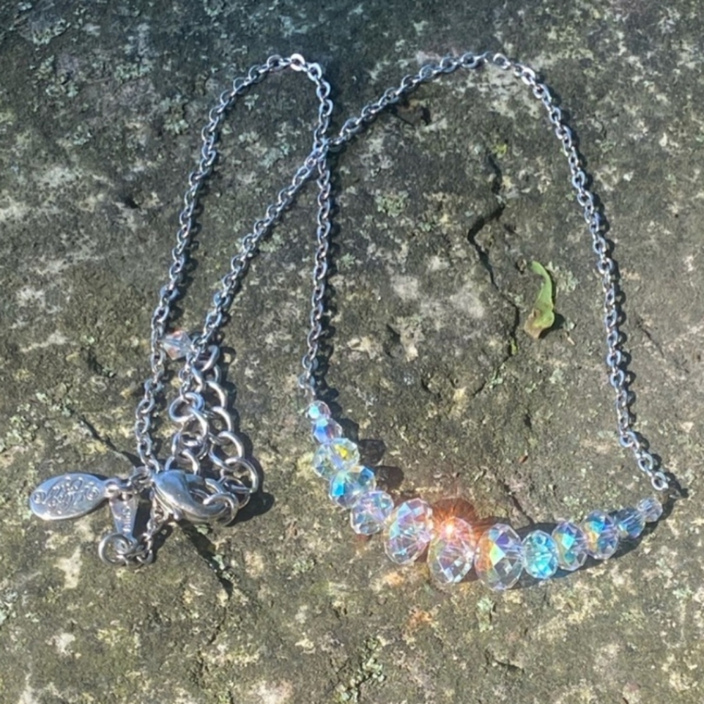 Kirk's Folly Iridescent Crystal Necklace